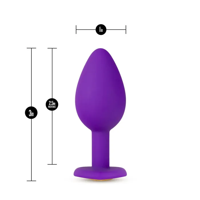 Temptasia By Blush Bling Purple 3Inch Anal Plug Blush Anal