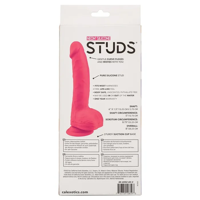 Vibrators CAL EXOTICS Neon Silicone StudsPink 6
