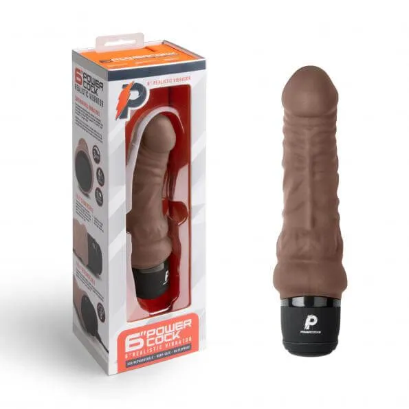 Vibrators Electric Hustler Lingerie Powercocks 6 inches Vibrator Dark Brown Vibrators Electric Hustler Lingerie Powercocks 6 inches Vibrator Dark Brown
