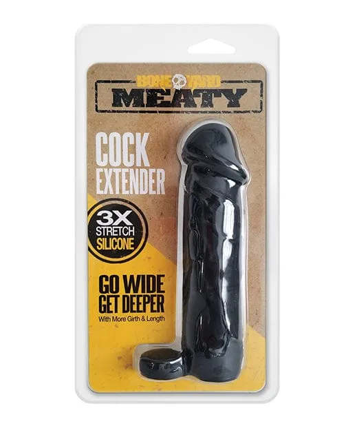 Anal Boneyard Boneyard The Man Sizer 3x Stretch Silicone Extender Black