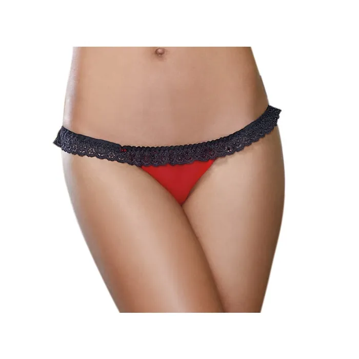 Anal Panty XLarge Red Black Dreamgirl Anal Panty XLarge Red Black Dreamgirl