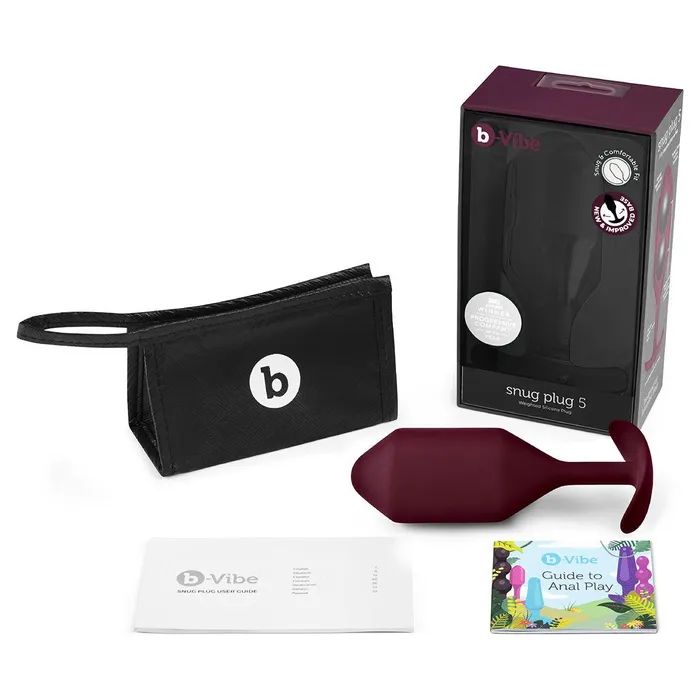 BVibe Anal BVibe Snug Plug 5 XXL Dark Red