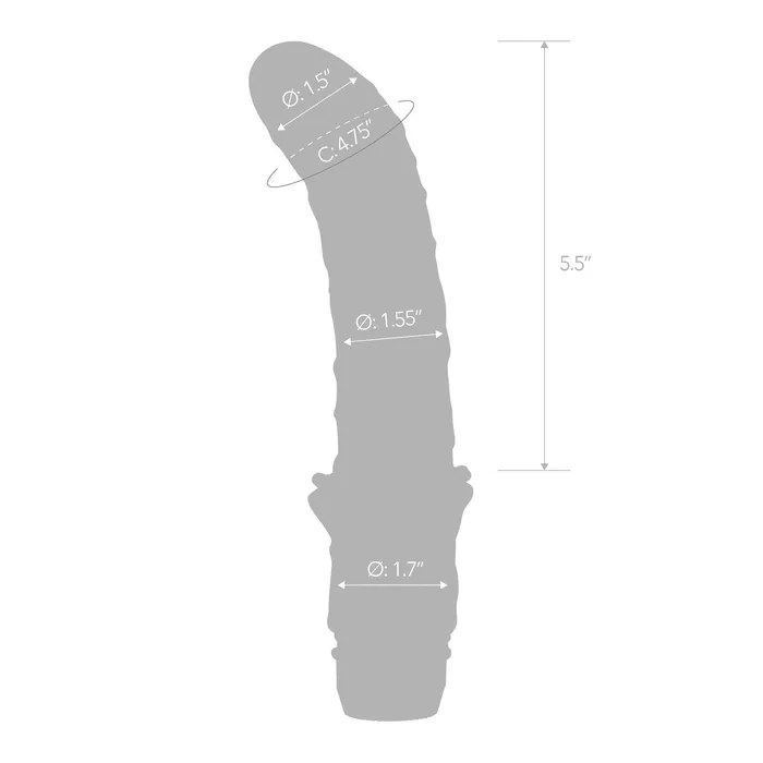 Blue Line Men 6 Realistic Vibrating Curved PSpot Massager with Veins Female Sex Toys
