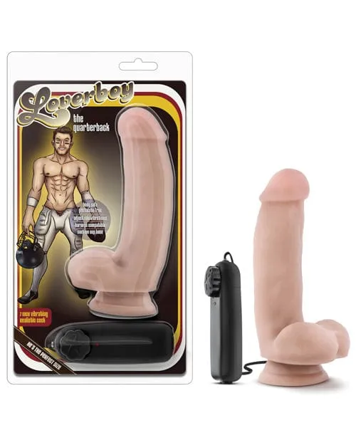 Blush Novelties Dildos Blush Loverboy The Quarterback 7 Vibrating Realistic Cock Vanilla
