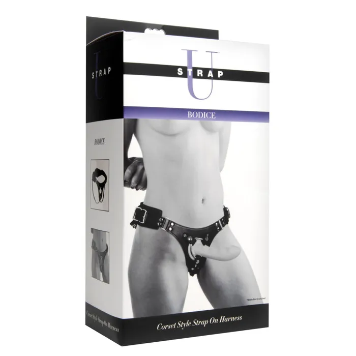 Bodice Corset Style Strapon Harness XR Brands Strap U Female Sex Toys Bodice Corset Style Strapon Harness XR Brands Strap U Female Sex Toys