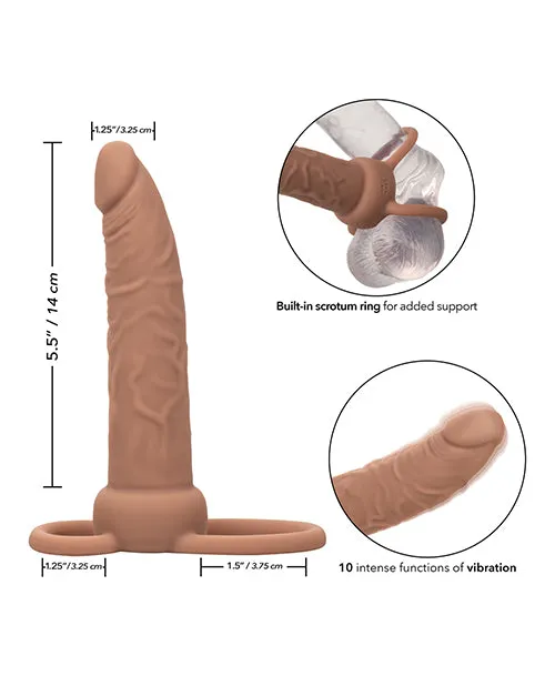 CalExotics Female Sex Toys Performance Maxx Rechargeable Dual Penetrator Brown CalExotics Female Sex Toys Performance Maxx Rechargeable Dual Penetrator Brown