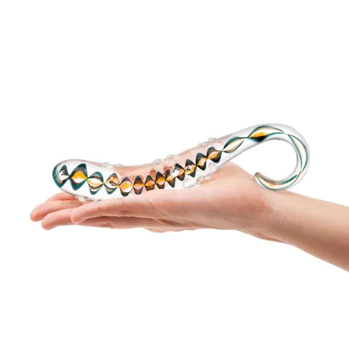 Dildos Gls 725 Candy Swirl Glass Dildo