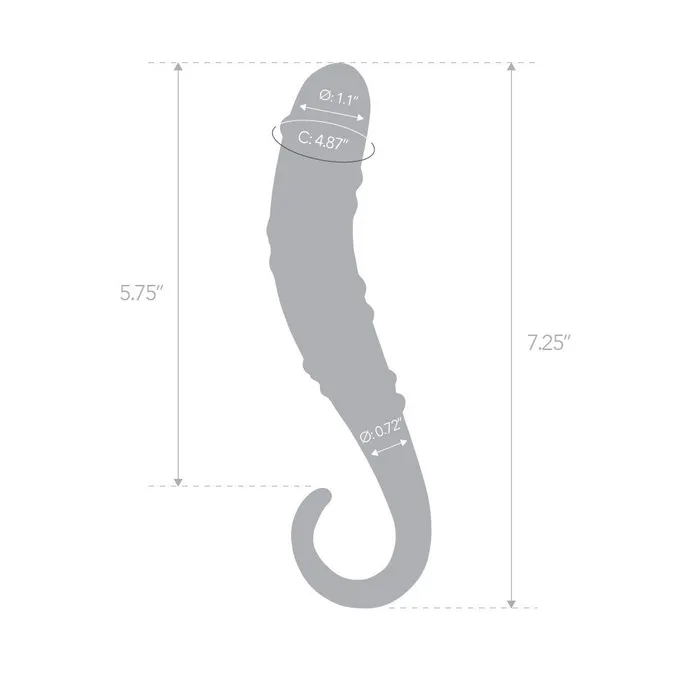 Dildos Gls 725 Candy Swirl Glass Dildo