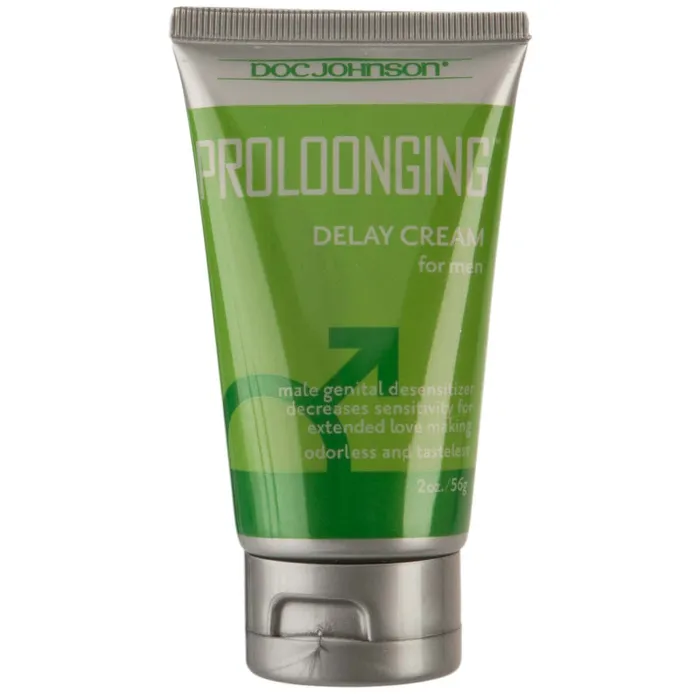 Doc Johnson Female Sex Toys Proloonging Delay Cream for Men 2 Oz Boxed
