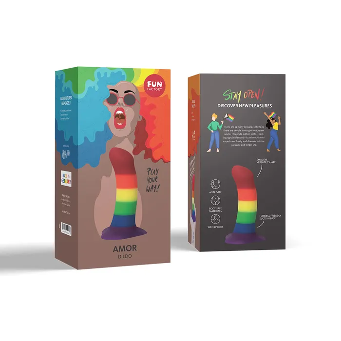 Fun Factory Fun Factory Limited Edition Rainbow Amor Dil Female Sex Toys