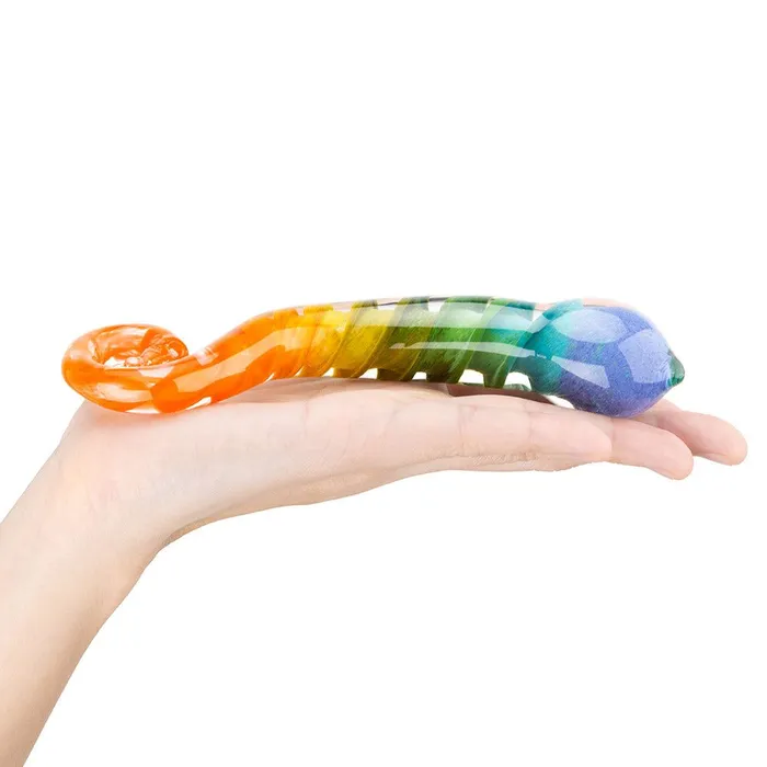 Gls Female Sex Toys Rainbow Spiral GSpot Artisanal Dildo