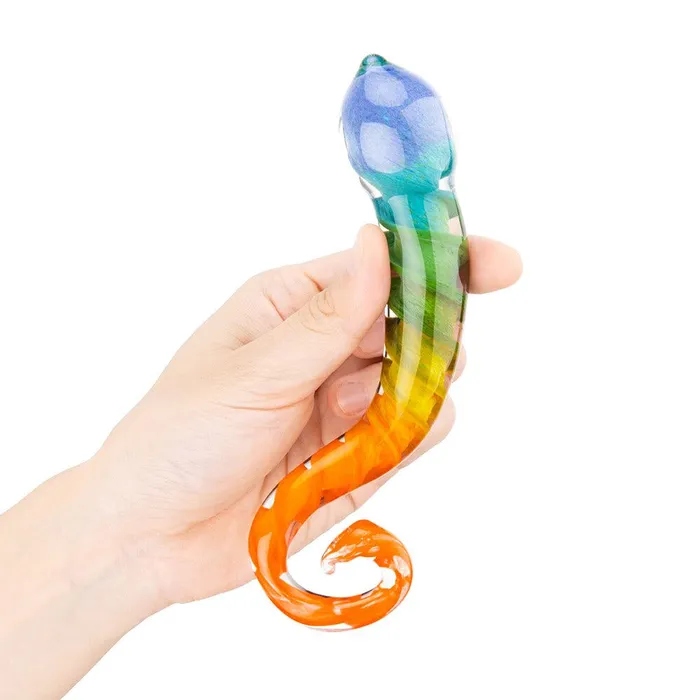 Gls Female Sex Toys Rainbow Spiral GSpot Artisanal Dildo