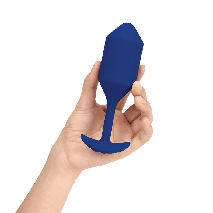 Male Sex Toys BVibe Snug Plug Vibrating XL Navy BVibe
