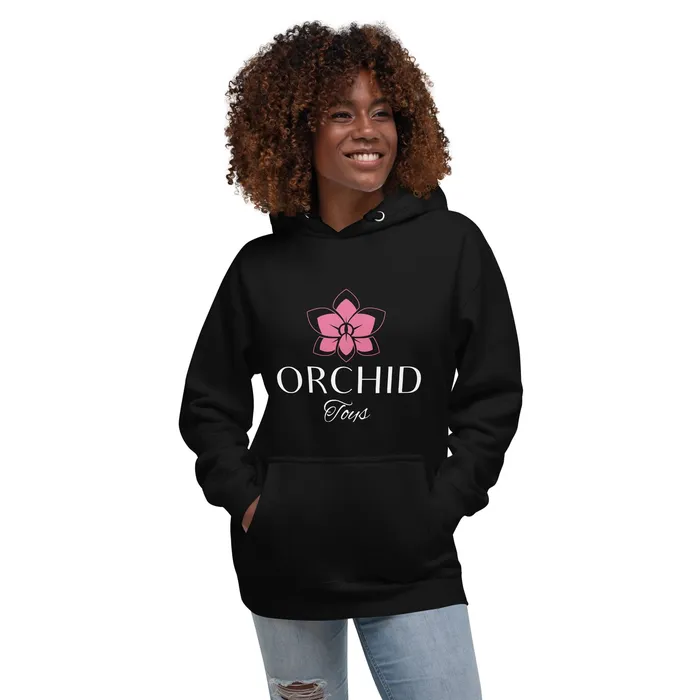 Orchid Toys Unisex Hoodie White Font OrchidToyscom Vibrators