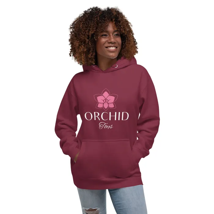 Orchid Toys Unisex Hoodie White Font OrchidToyscom Vibrators