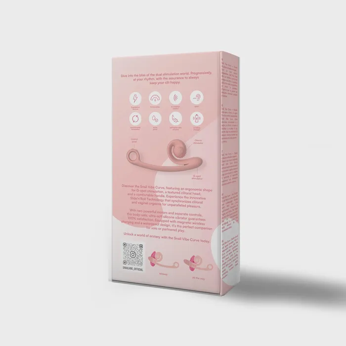 Snail Vibe Snail Vibe Curve Peach Vibrators