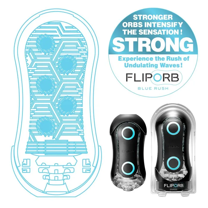 TENGA Vibrators FLIP ORB Strong Blue Rush