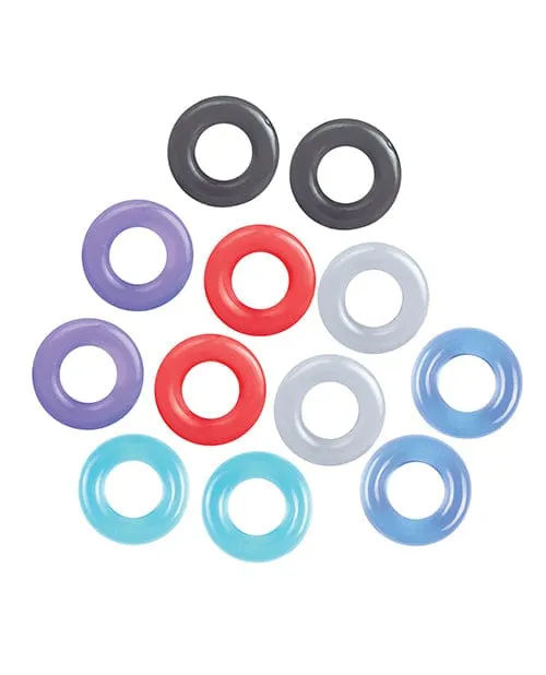 The 9s Male Sex Toys The 9s Ballers Dozen Original 12pc Cockring Set Asst Colors The 9s Male Sex Toys The 9s Ballers Dozen Original 12pc Cockring Set Asst Colors