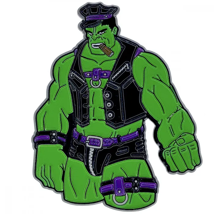 Vibrators Geeky Kinky Geeky Kinky Hulk Daddy Enamel Pin