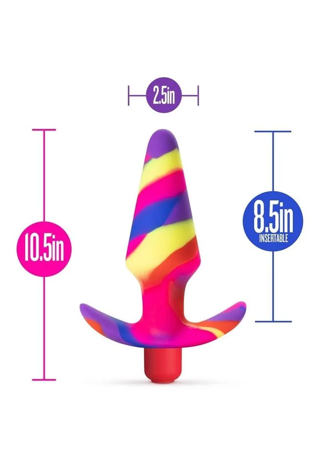 Avant Free Spirit Scarlet Silicone Vibrating Anal Plug Avant Male Sex Toys