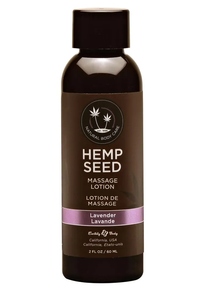 Couples Hemp Seed Body Care Earthly Body Hemp Seed Massage Lotion Lavender