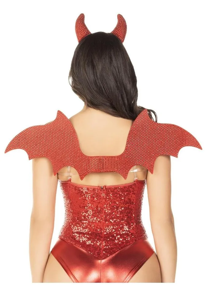 Couples Leg Avenue Leg Avenue Devil Kit Rhinestone Devil Wings and Horn Headband Couples Leg Avenue Leg Avenue Devil Kit Rhinestone Devil Wings and Horn Headband