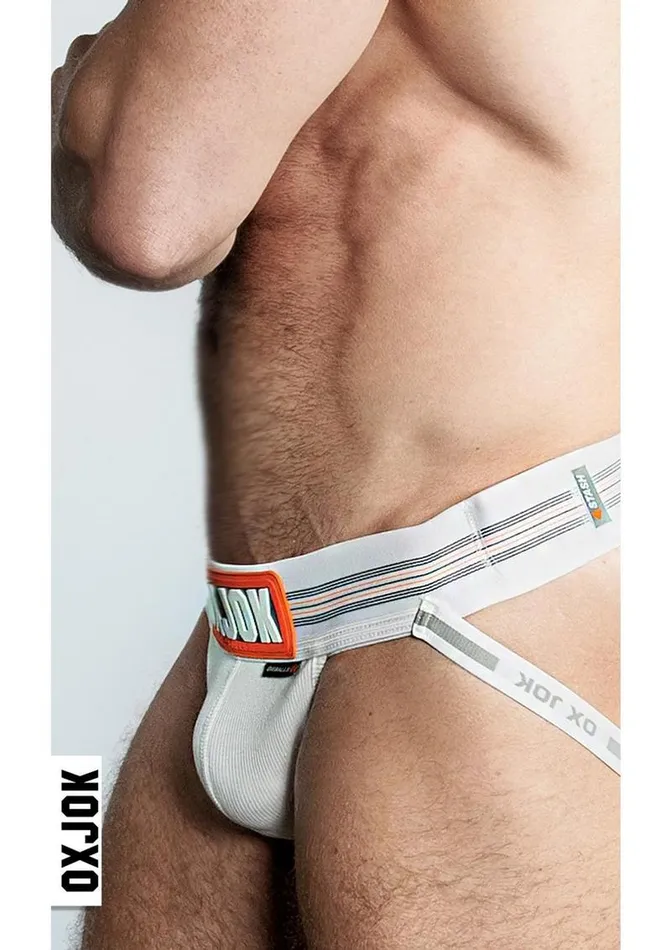 Female Sex Toys Oxballs Slingjock Slider Jock Strap White Snow