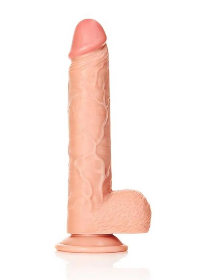 Female Sex Toys Real Rock Realrock Straight Realistic Dildo with Balls and Suction Cup