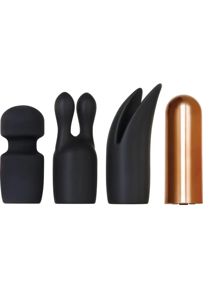 Glam Squad Rechargeable Bullet and 3 Silicone Sleeves Kit Evolved Female Sex Toys