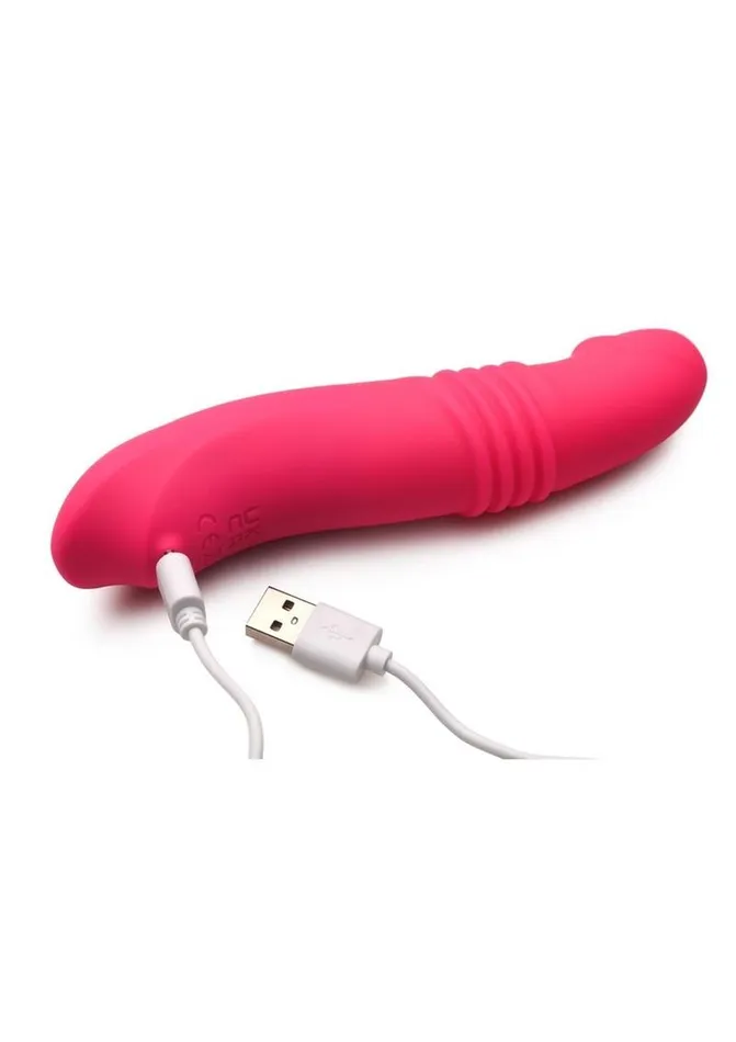 Gossip Blasters 10x Rechargeable Silicone Thrusting Vibrator Gossip Female Sex Toys