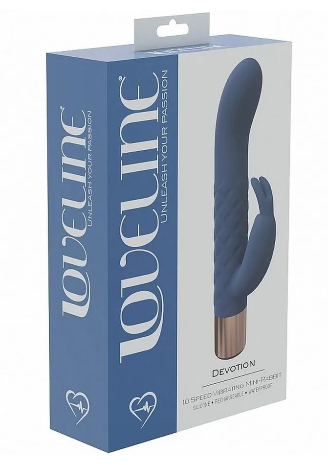 Loveline Devotion Silicone Rechargeable 10 Speed Mini Rabbit Loveline Female Sex Toys