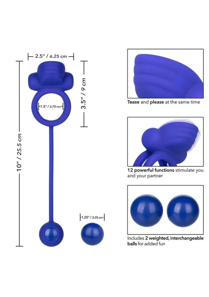 Male Sex Toys Couples Enhancers Silicone Rechargeable Dual Rockin Rim Enchancer Cock Ring