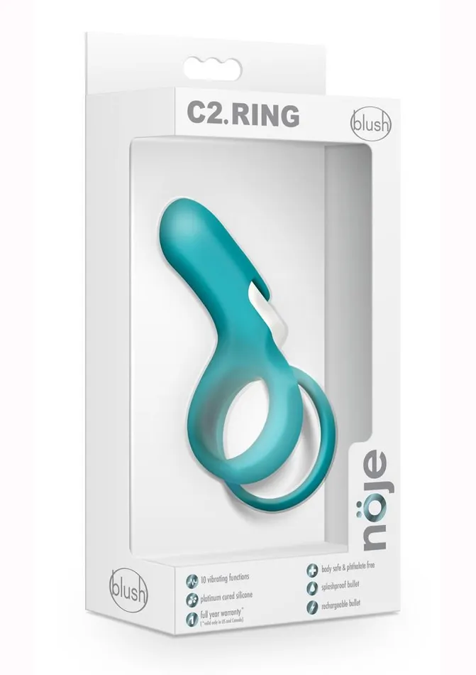 Male Sex Toys Noje Noje C2 Rechargeable Silicone Cock Ring Juniper