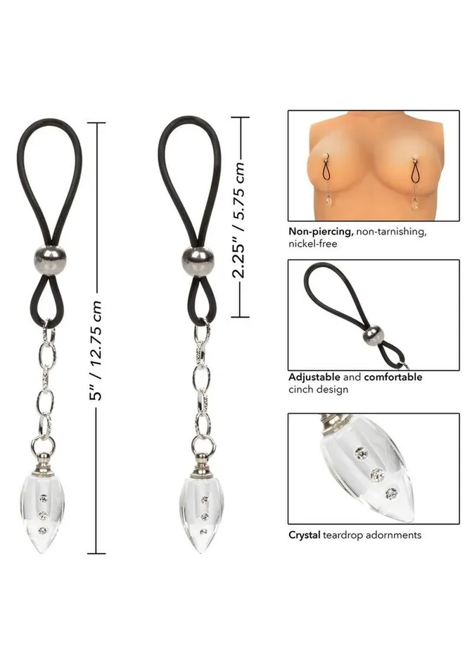 Nipple Play Couples Nipple Play NonPiercing Nipple Jewelry Crystal Teardrop Nipple Play Couples Nipple Play NonPiercing Nipple Jewelry Crystal Teardrop