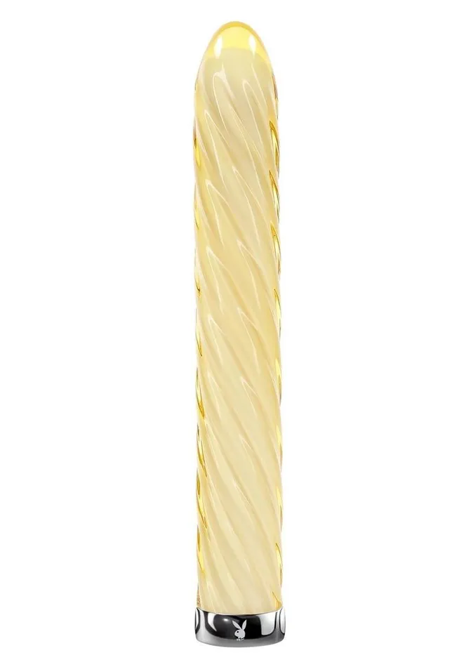 Playboy Female Sex Toys Playboy Twist Of Fate Rechargeable Glass Twirling Vibrator Playboy Female Sex Toys Playboy Twist Of Fate Rechargeable Glass Twirling Vibrator