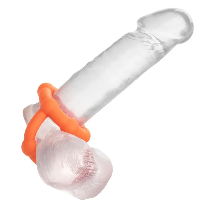 Alpha Liquid Silicone All Star Ring Orange CalExotics Male Sex Toys Alpha Liquid Silicone All Star Ring Orange CalExotics Male Sex Toys
