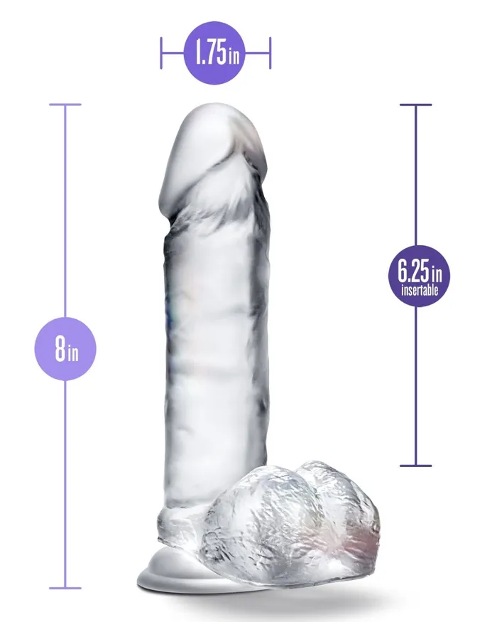 Blush Novelties Dildos B Yours Diamond Glimmer Clear Blush Novelties Dildos B Yours Diamond Glimmer Clear