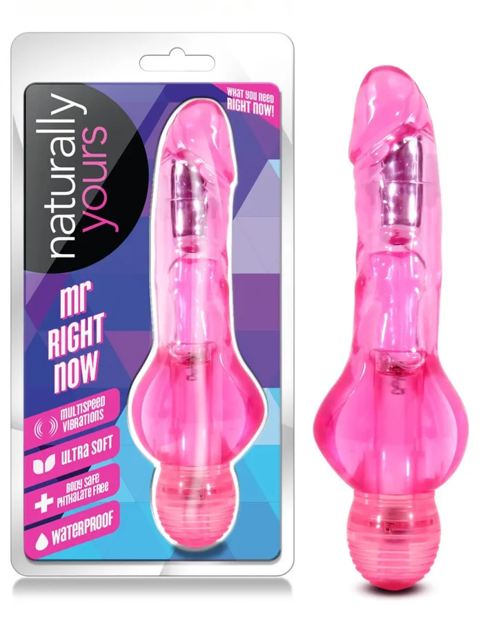 Blush Novelties Vibrators Naturally Yours Mr Right Now Pink