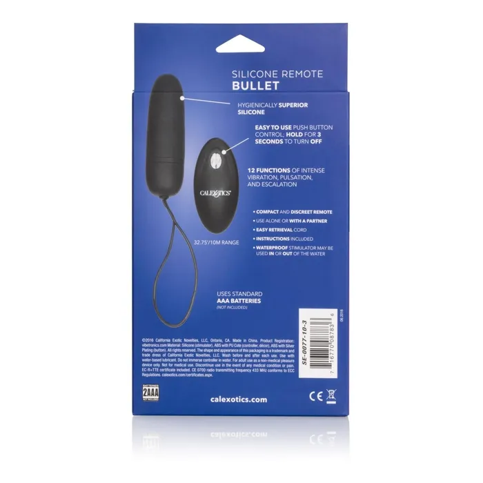 CalExotics Female Sex Toys Silicone Remote Bullet CalExotics Female Sex Toys Silicone Remote Bullet