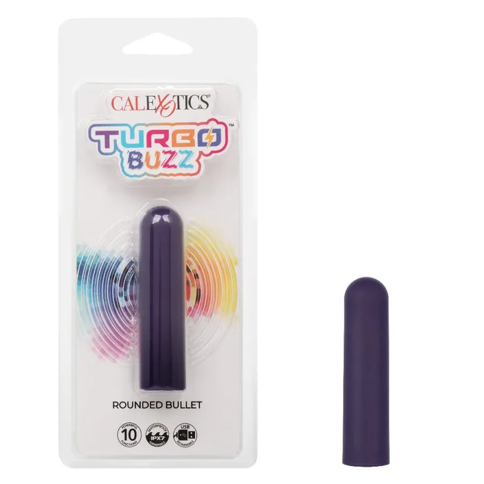 CalExotics Vibrators Turbo Buzz Rounded Bullet Purple CalExotics Vibrators Turbo Buzz Rounded Bullet Purple