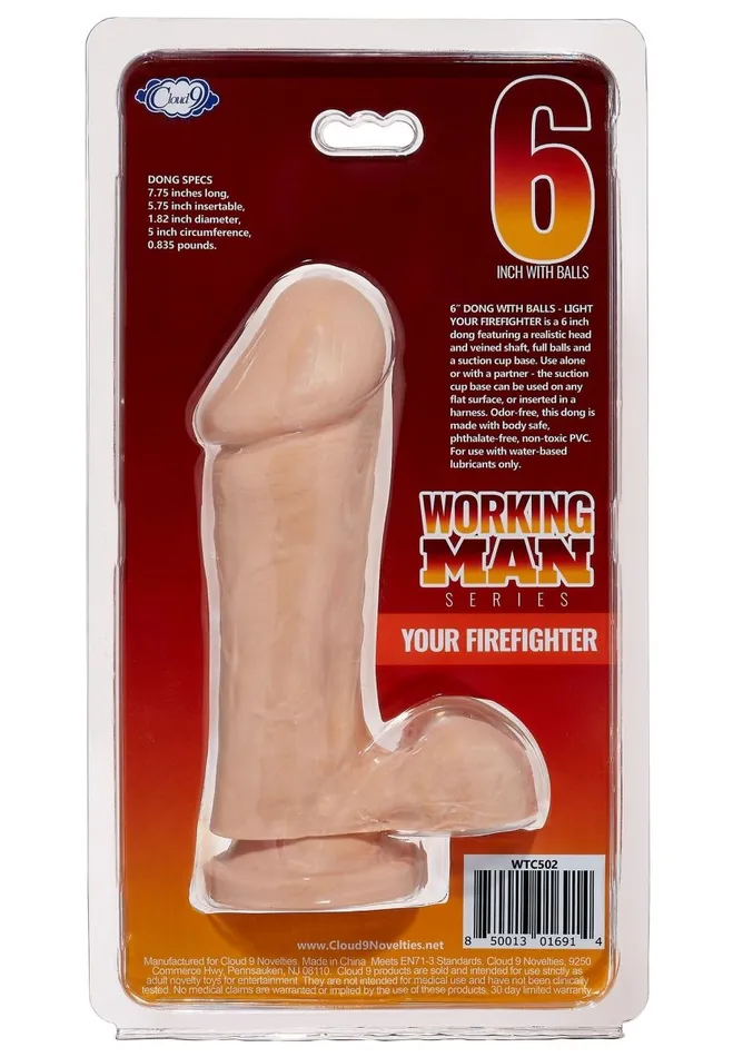 Cloud 9 Novelties Dildos Cloud 9 Working Man 6 Inch With Balls Cloud 9 Novelties Dildos Cloud 9 Working Man 6 Inch With Balls