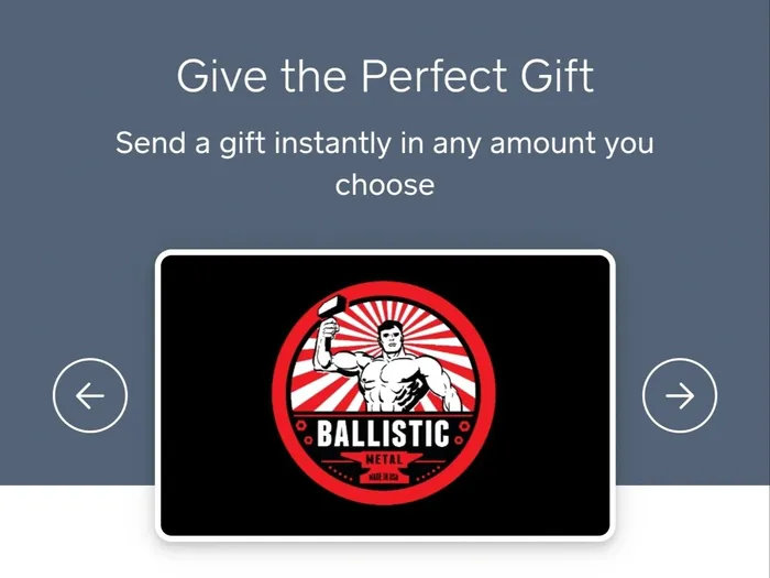 Couples Ballistic Metal Gift Cards 20 Gift Card Ballisticmetal