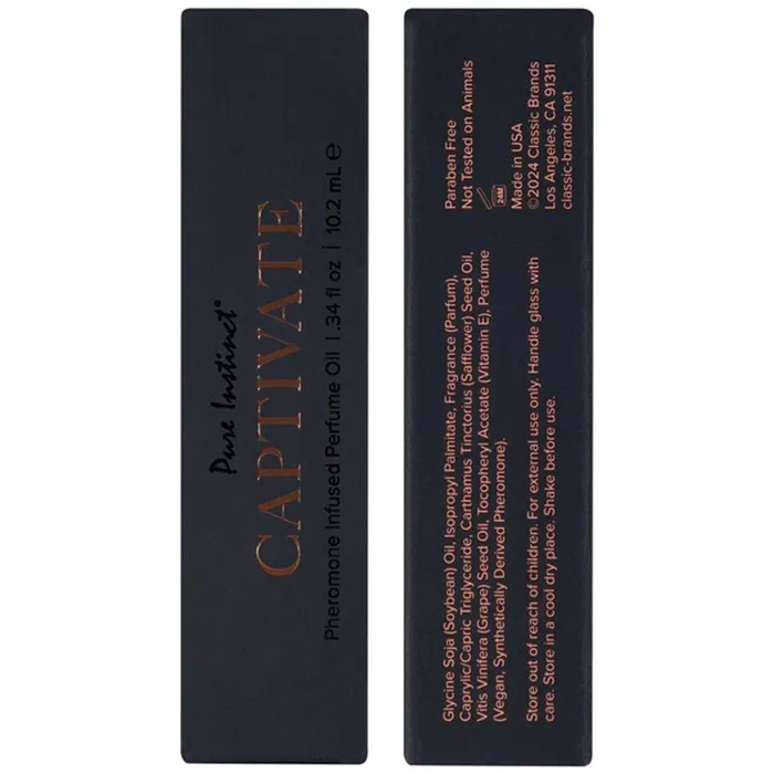 Couples Pure Instinct Pheromone Perfume Oil Captivate 10ml 034oz Classic Brands Couples Pure Instinct Pheromone Perfume Oil Captivate 10ml 034oz Classic Brands