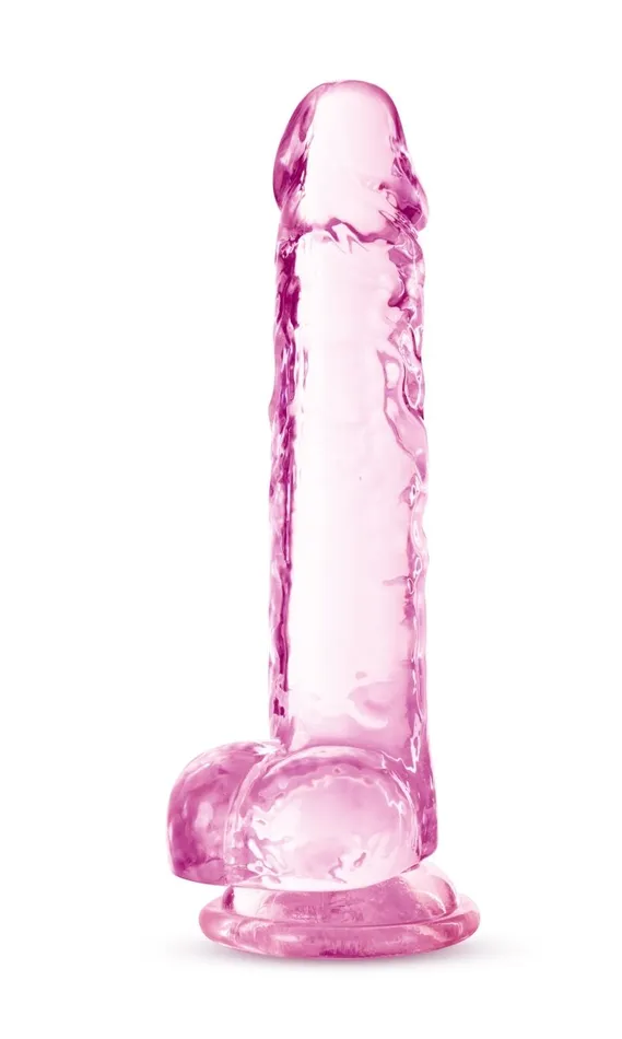 Dildos Blush Novelties Naturally Yours 7 Inch Crystalline Dildo Rose Dildos Blush Novelties Naturally Yours 7 Inch Crystalline Dildo Rose