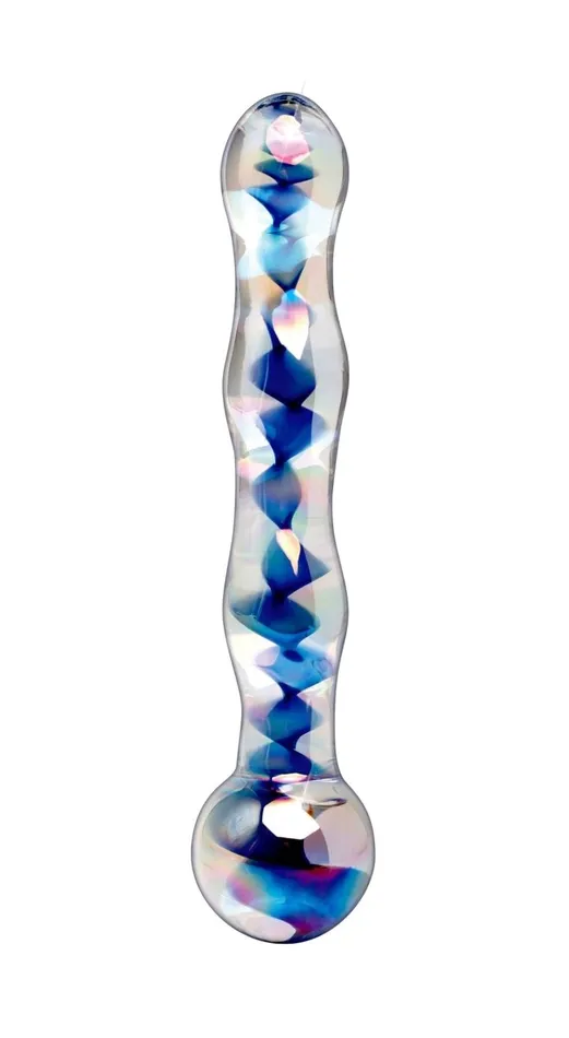 Dildos Pipedream Icicles No 8 Clear Blue Dildos Pipedream Icicles No 8 Clear Blue