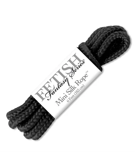 Female Sex Toys Fetish Fantasy Series Mini Silk Rope Black Pipedream
