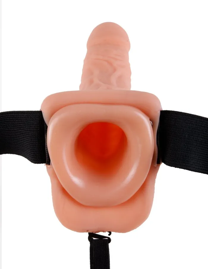 Female Sex Toys Pipedream Fetish Fantasy Series 7Inch Vibrating Hollow Strapon With Balls Flesh Female Sex Toys Pipedream Fetish Fantasy Series 7Inch Vibrating Hollow Strapon With Balls Flesh