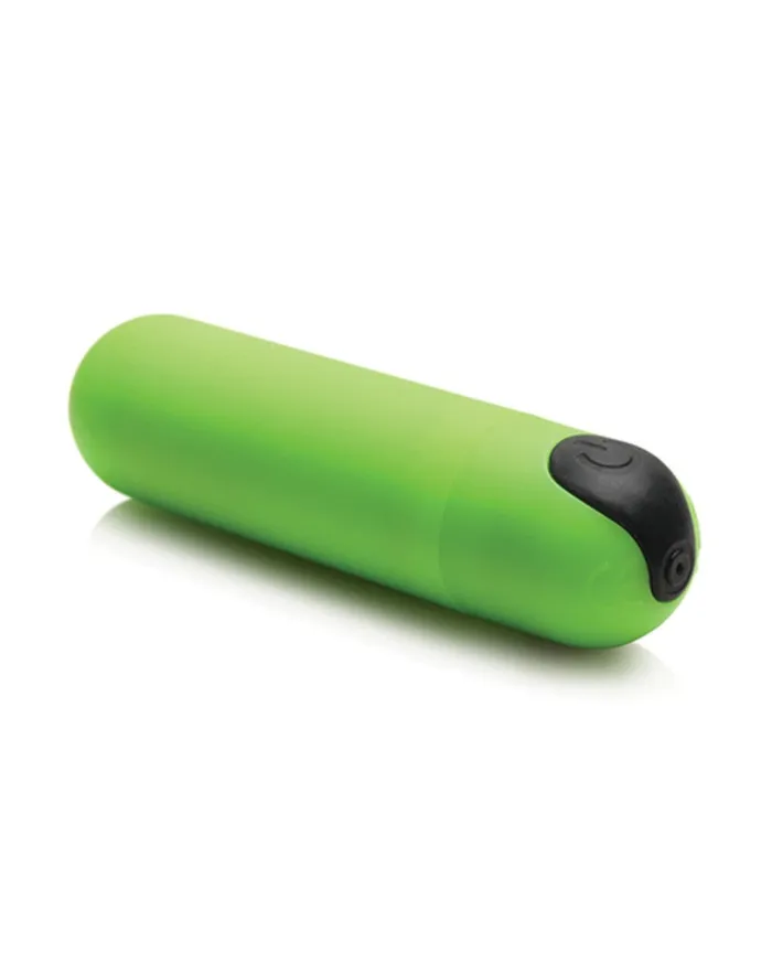 Glow in the Dark Bullet With Remote Green XR Brands Bang Female Sex Toys Glow in the Dark Bullet With Remote Green XR Brands Bang Female Sex Toys