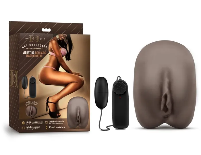 Hot Chocolate Erin the Enchantress Vibrating Realistic Masturbator Chocolate Blush Novelties Male Sex Toys Hot Chocolate Erin the Enchantress Vibrating Realistic Masturbator Chocolate Blush Novelties Male Sex Toys