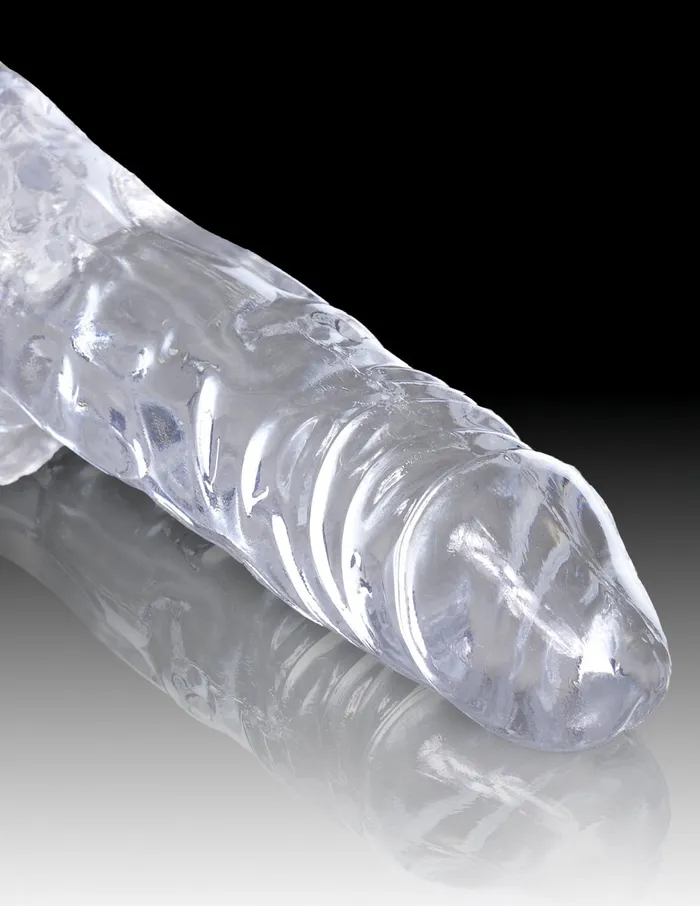 Pipedream Dildos King Cock Clear 4 Inch Cock With Balls